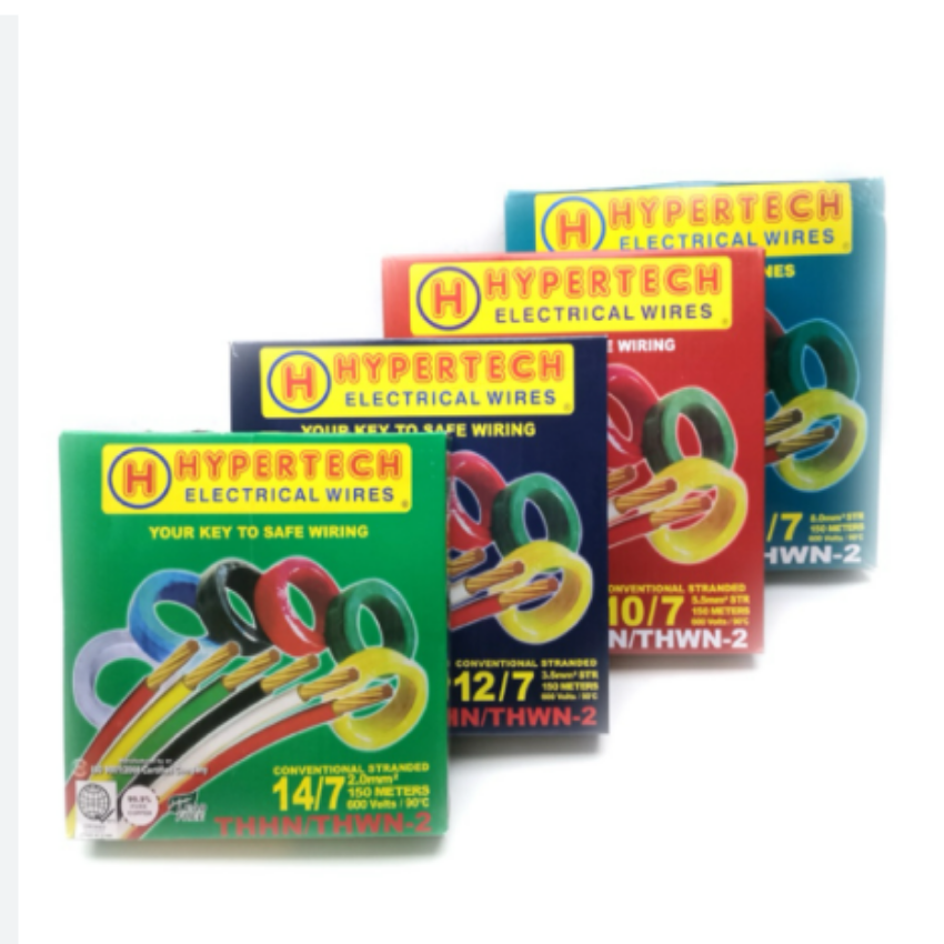 Hypertech 3.5mm THHN AWG 12/7, THWN AWG 12 Stranded Blue, 150 meters