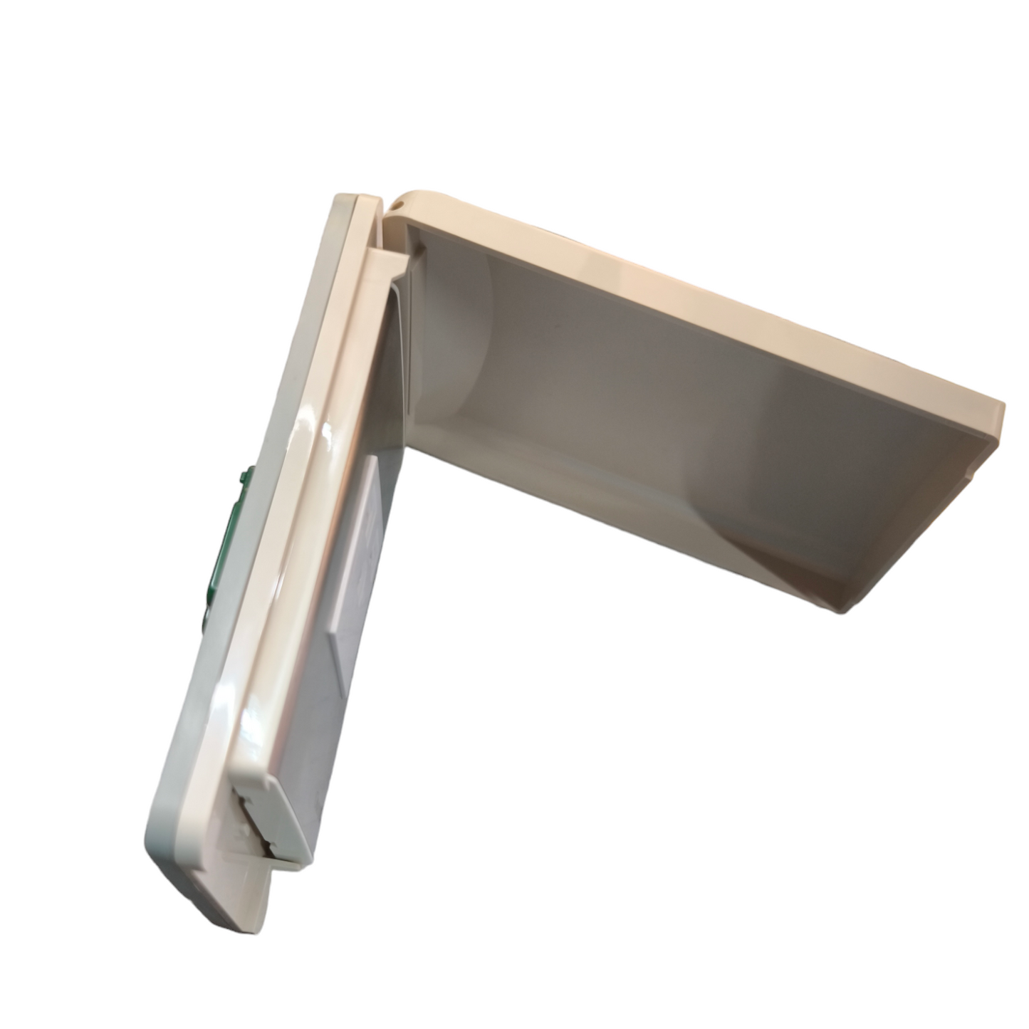 Omni Weatherproof Aircon Tandem Outlet 20A with protective cover in beige for outdoor use