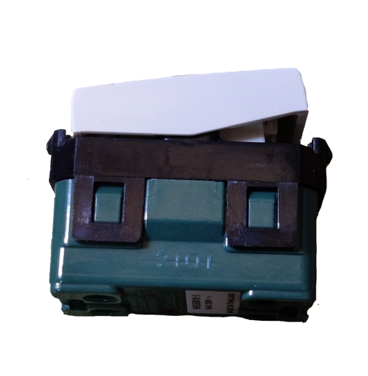 Panasonic 1 Way Switch Wide Series WEG5001K-5 green switch module with white rocker for wall installation