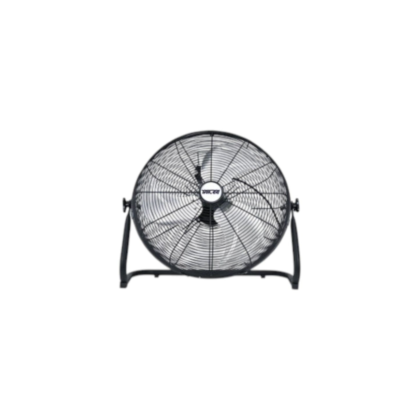 Tailee 18 inch industrial floor fan black metal cage with tilt stand high airflow for workshops
