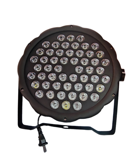 150W 7 Channel 220V LED stage light with multiple LED bulbs and black frame from China