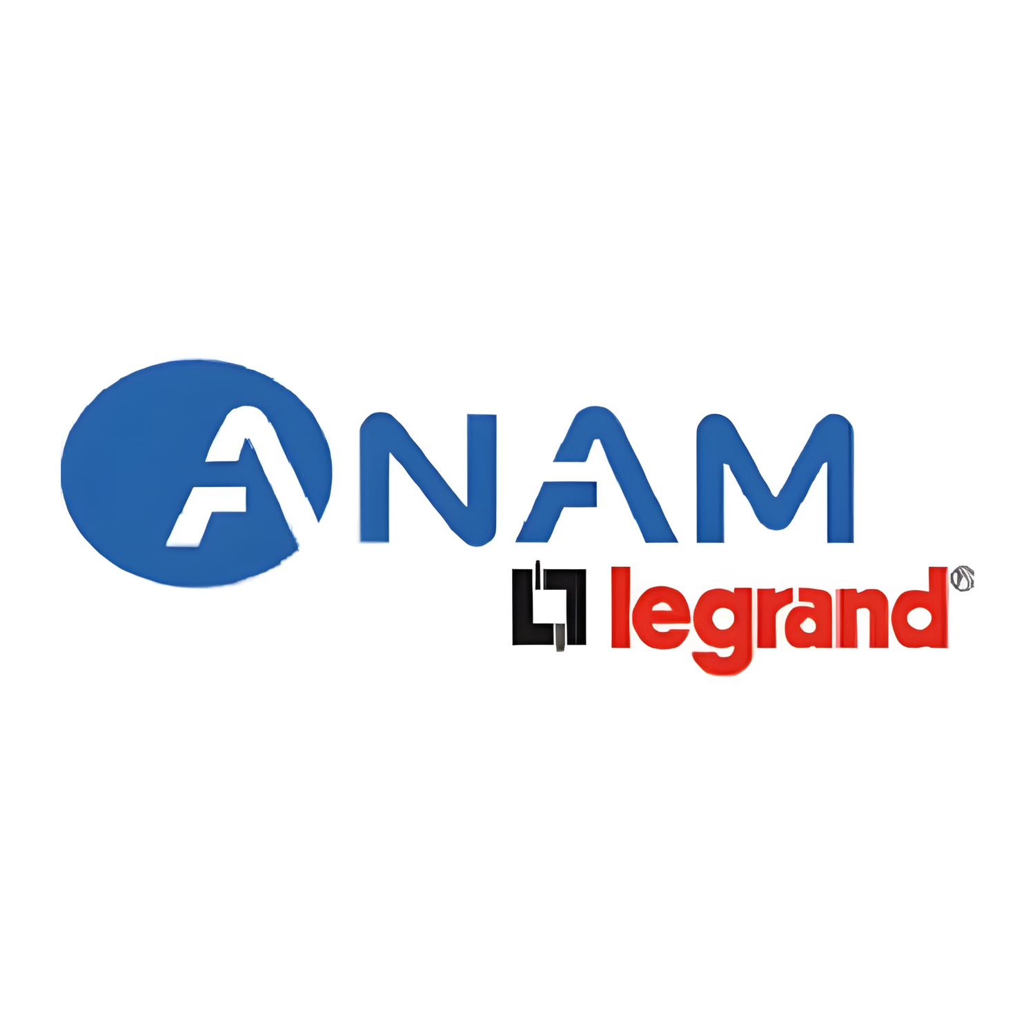 Anam Legrand wiring devices logo representing high quality switches sockets and electrical accessories