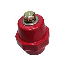 Red apple type electrical insulator for bus bar systems providing robust electrical isolation and mechanical support