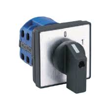 Cam switch for industrial panel with rotary knob and multi-position control for electrical circuits