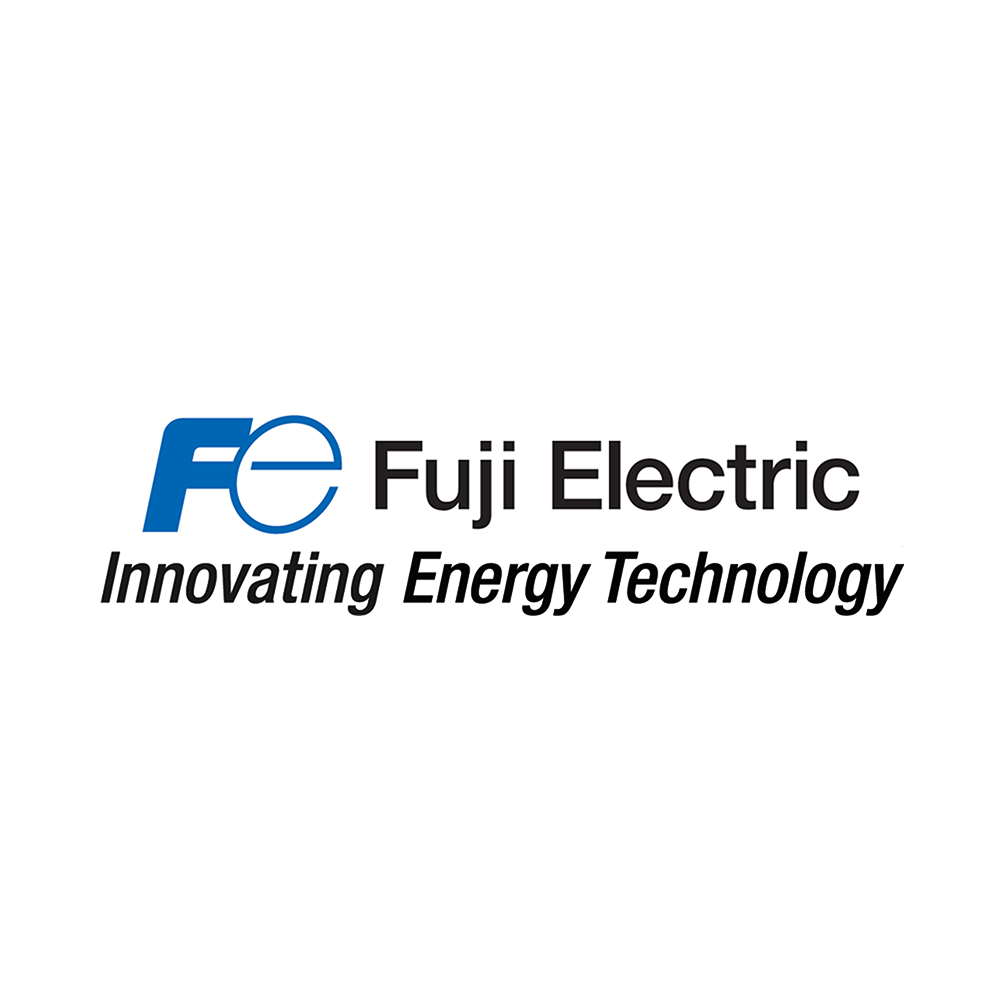 Fuji Electric products for sale featuring innovative energy technology logo and branding