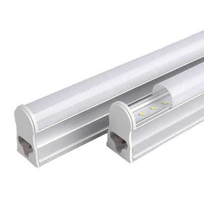 Slim and efficient LED T5 batten tube 220V fluorescent lighting fixture with integrated LED strip