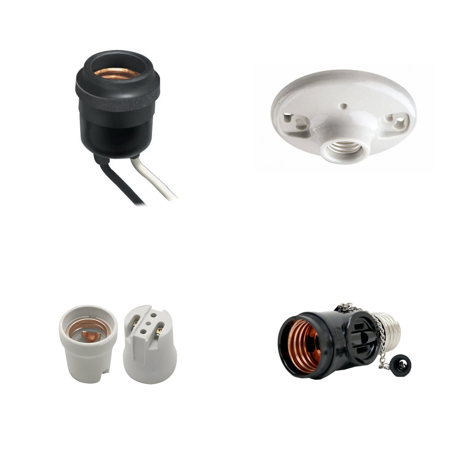 Lamp Socket E27 E40 E12 E14 E10 B22