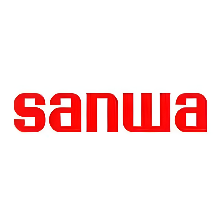 Sanwa logo in red representing Sanwa multi-tester Japan for precise electrical measurement tools