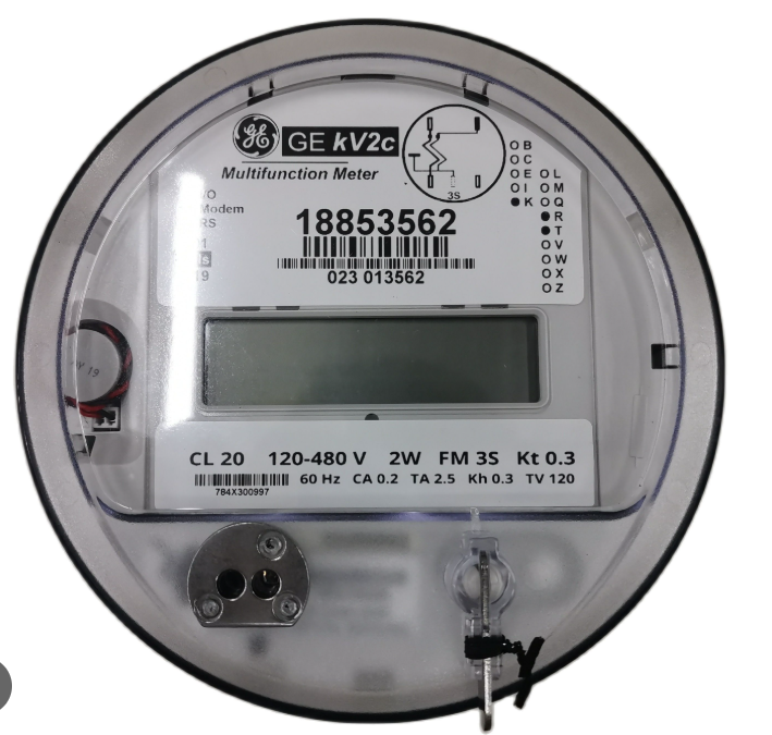 GE digital KWH electric meter submeter main meter for accurate energy monitoring