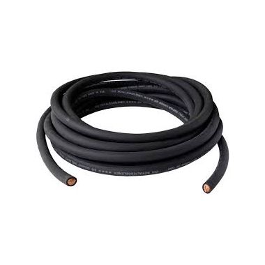 Black welding cable for sale coil with flexible copper conductors and durable insulation for high current welding