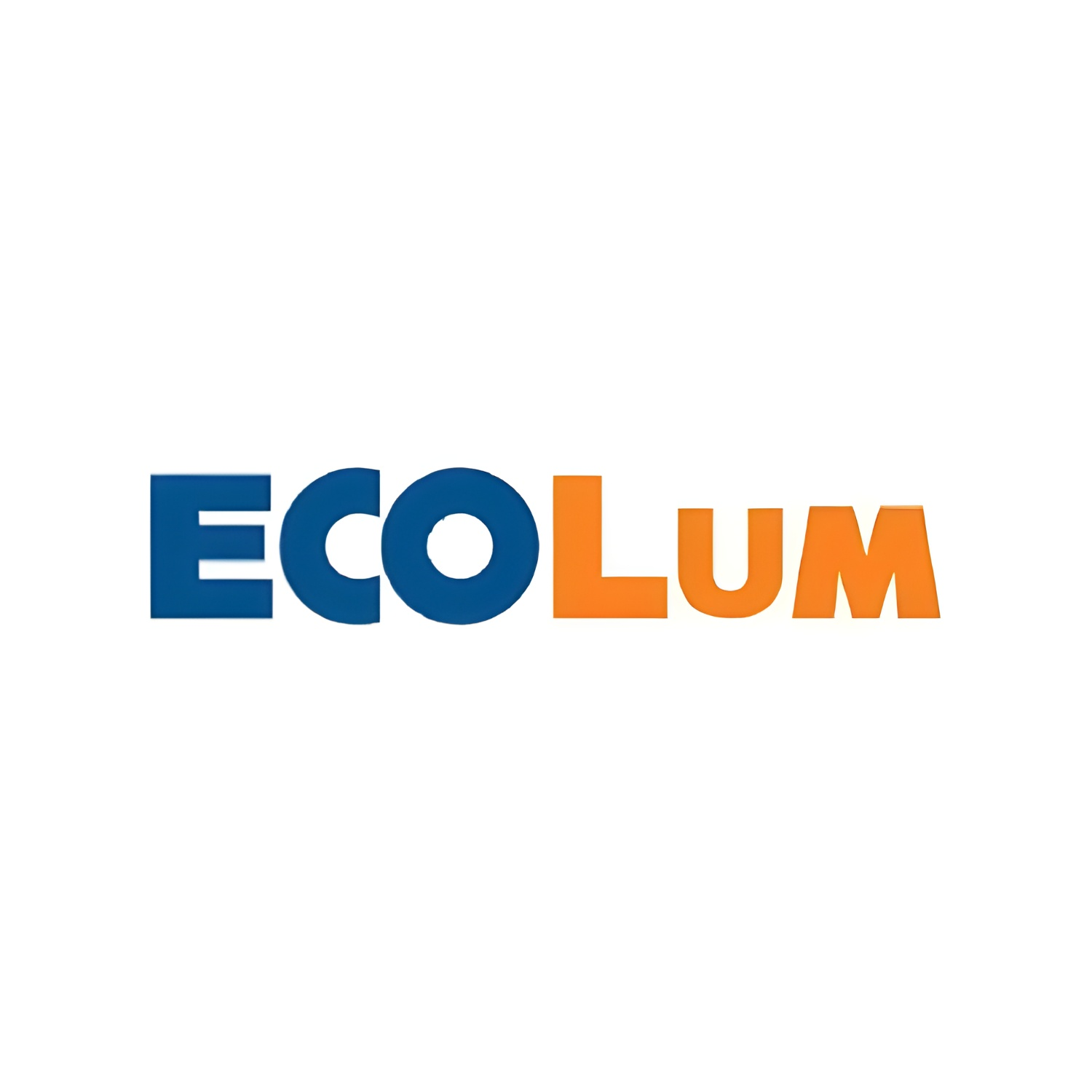 Ecolum LED lights logo with blue and orange text representing energy-efficient lighting solutions