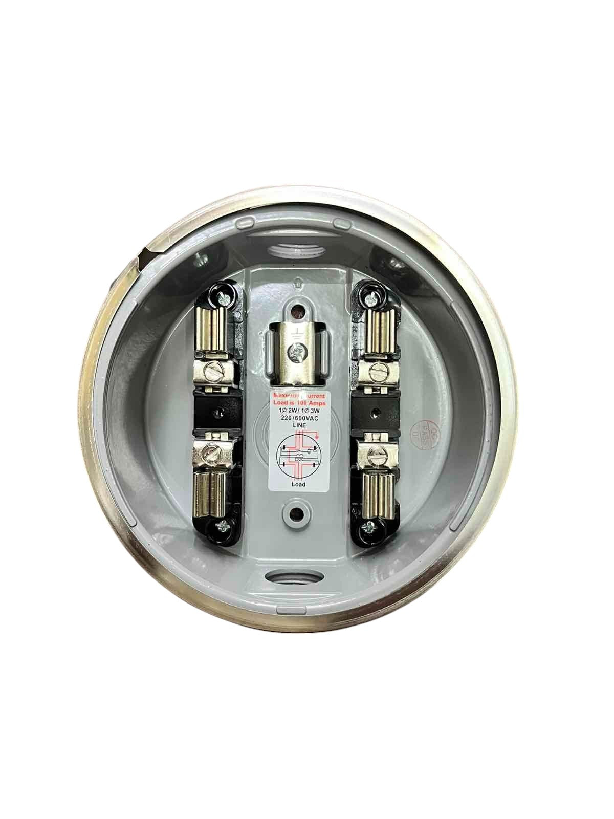 Cirtech Round Meter Base 1 Inch Hub Electrical Meter Base, KWH Meter base