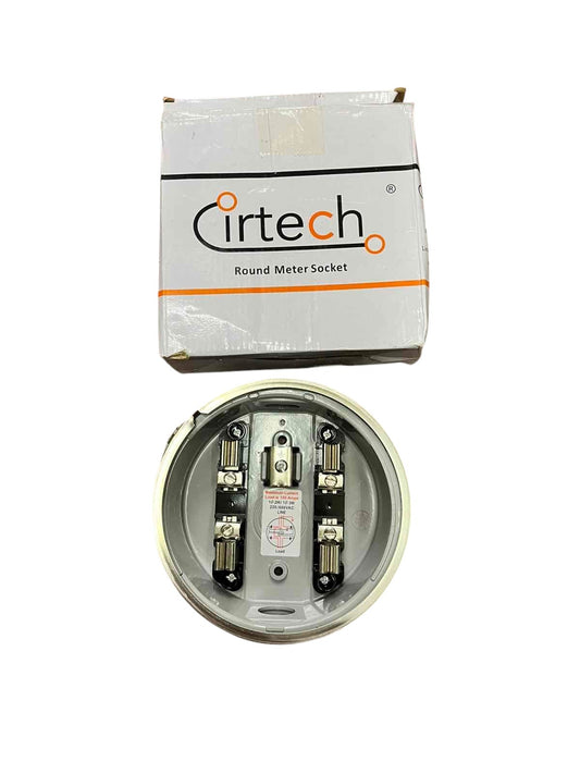 Cirtech Round Meter Base 1 Inch Hub Electrical Meter Base, KWH Meter base