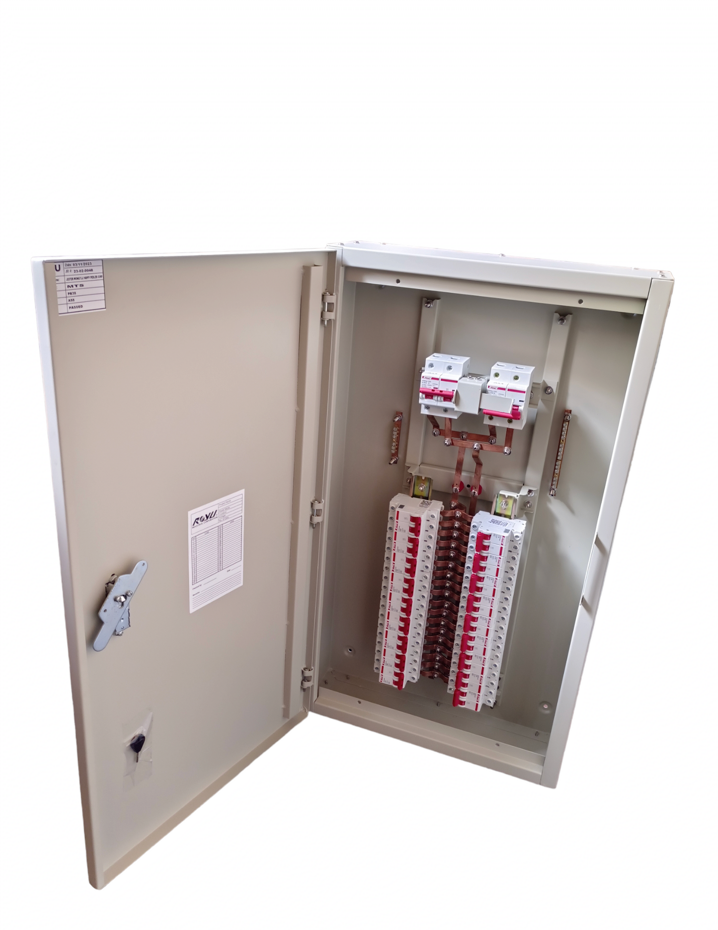 MTS Main 100A or 80A or 125A 2Pole Miniature Circuit Breaker with 18 Branches 2 Pole Miniature Circuit Breaker ( Himel) ( Breakers Included)