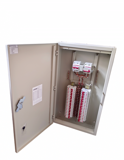 MTS Main 100A or 80A or 125A 2Pole Miniature Circuit Breaker with 18 Branches 2 Pole Miniature Circuit Breaker ( Himel) ( Breakers Included)