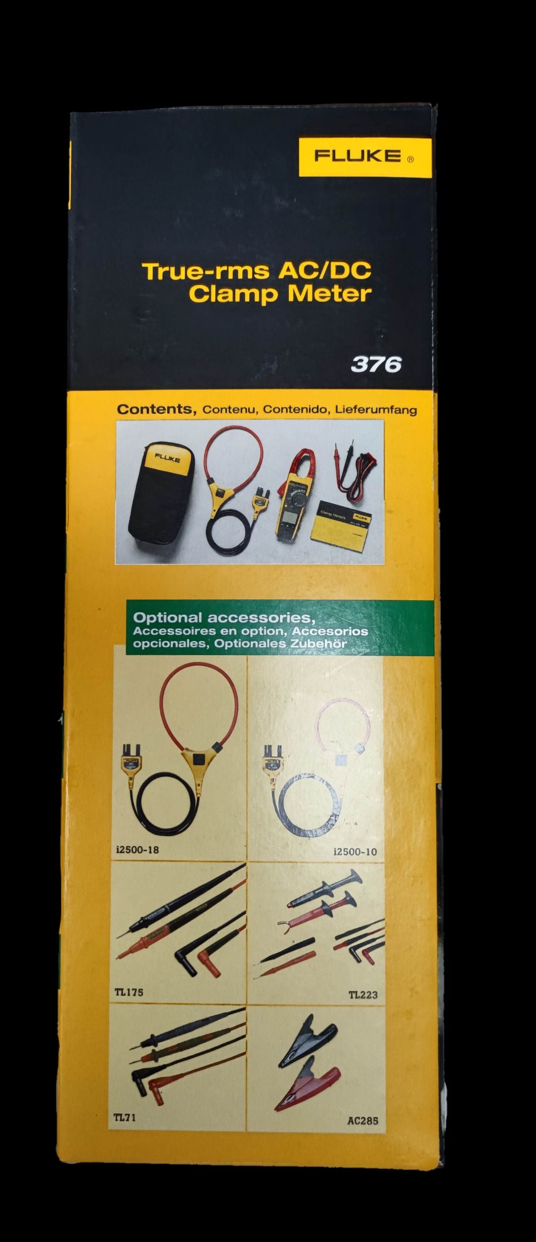 Clamp Meter with Loop 1000A with iFlexi Loop Fluke 376, Clamp Tester True-RMS AC/DC