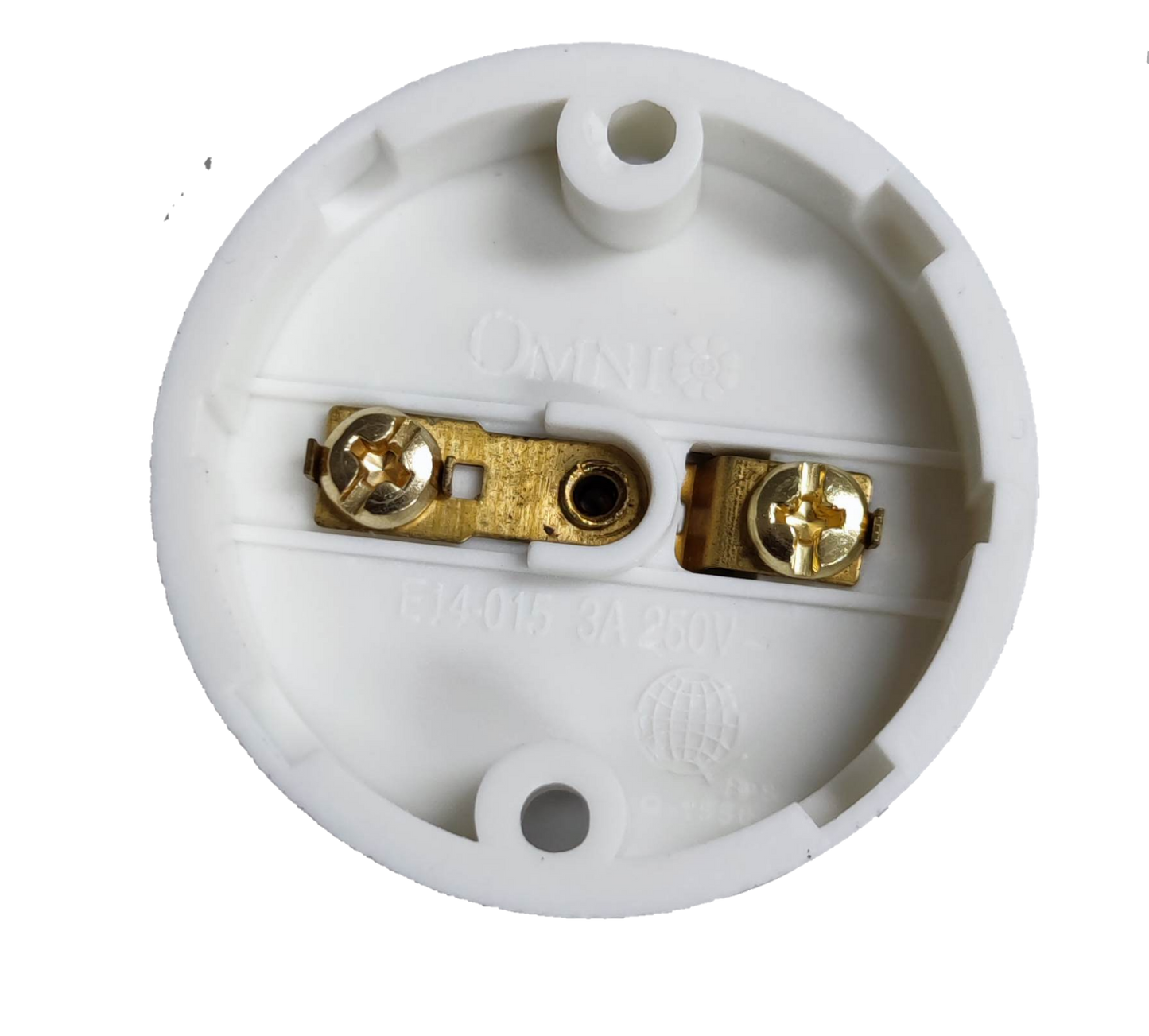 Omni E-14 PVC Socket, Small E14 Socket, Candle Bulb Socket (3pcs)