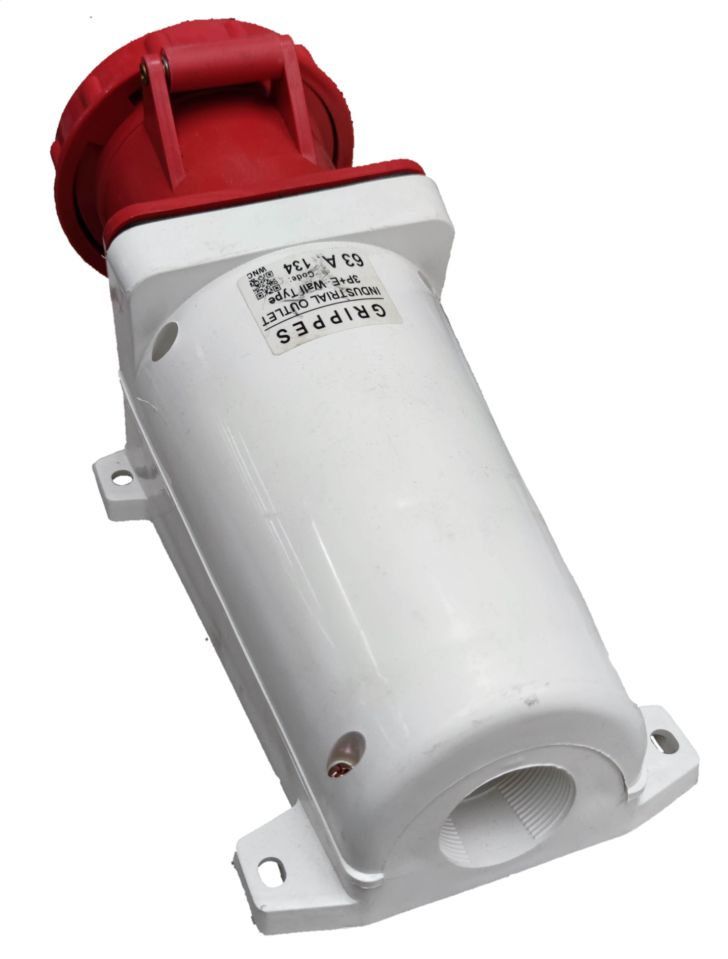 Grippes 63A 3P+E Industrial Outlet 6h 380-415V IP 67 (4 Pins) IEC 6309-2 #134