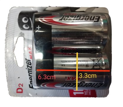 Energizer Size D Alkaline Battery 1.5V LR20 Packs of 2