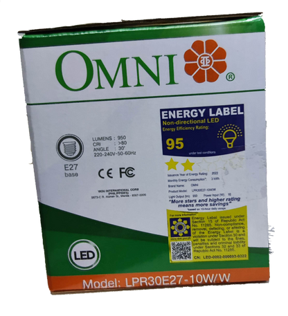 Omni 10W PAR 30 E27 220V Warm White ( Omni) LPR30E27-10W/W, LED PAR 30 10W E27 220V Warm White