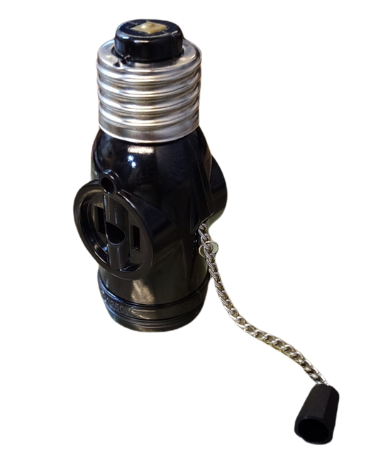 Omni Pull Chain Socket with 2 Flat Pin 3A 220V