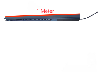 Magnetic Track Light 1 Meter 50mm with 2Pcs 18W LED Grille Track Light 220V Warm White 3000K ( ILLUMIQ TERRA)