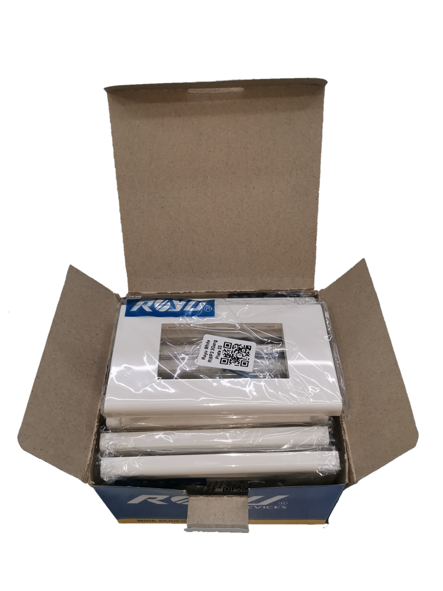 Royu 3 Gang Plate Wide Series 10PCS