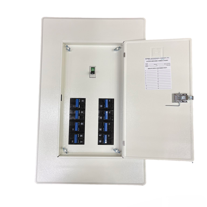 Koten Taiyou Panel Board with 175A 2 Pole 250SPS Main with 8 Branches 2 Pole Circuit Breaker Bolt On