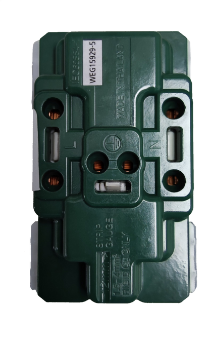 Panasonic Duplex Outlet with Ground Universal 16A 250V (10PCS), Duplex Universal Outlet with Ground, 2 Gang Universal Outlet with Ground WEG15929