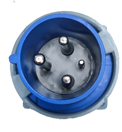 Grippes Industrial Plug 63A-6h 2P+E 220-250V Chassis Type IEC60309 #633