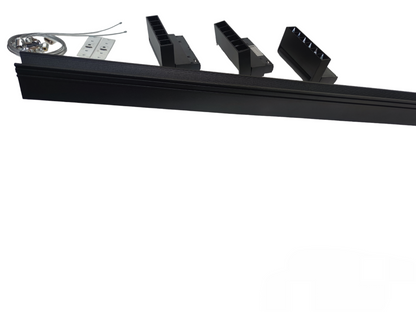 ILLUMIQ TERRA Magnetic Track Light 1 Meter 50mm with 3pcs 6W LED Foldable Grille Track Light Daylight 6500K 220V