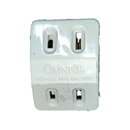 Omni Octopus Plug 1-2 Gang Adaptor Plug 10A 250V WDA-002