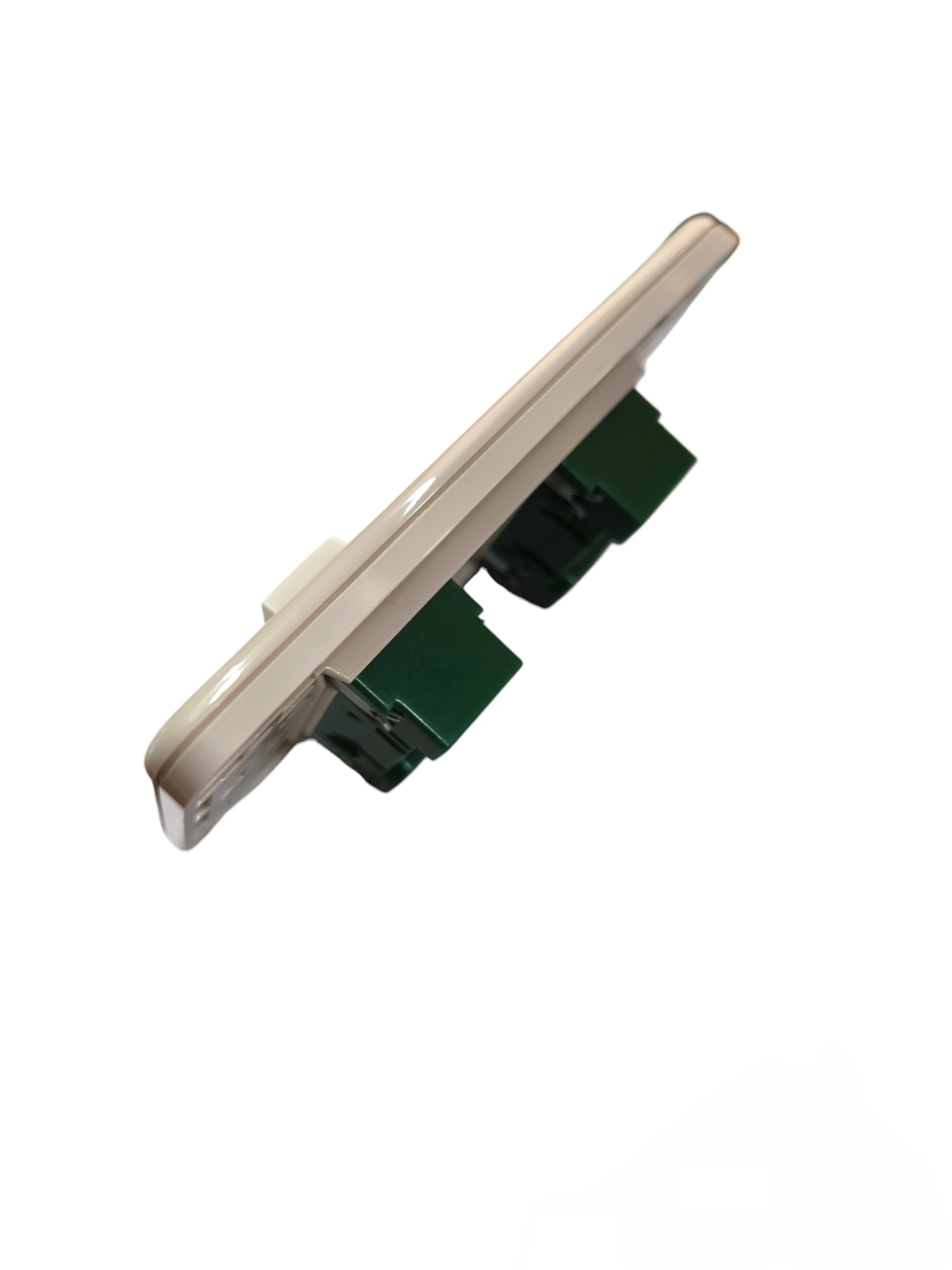 Omni 2 Gang 1 Way Illuminated Switch 16A 250V with Plate Cover WEP-102+(WES-214x2)