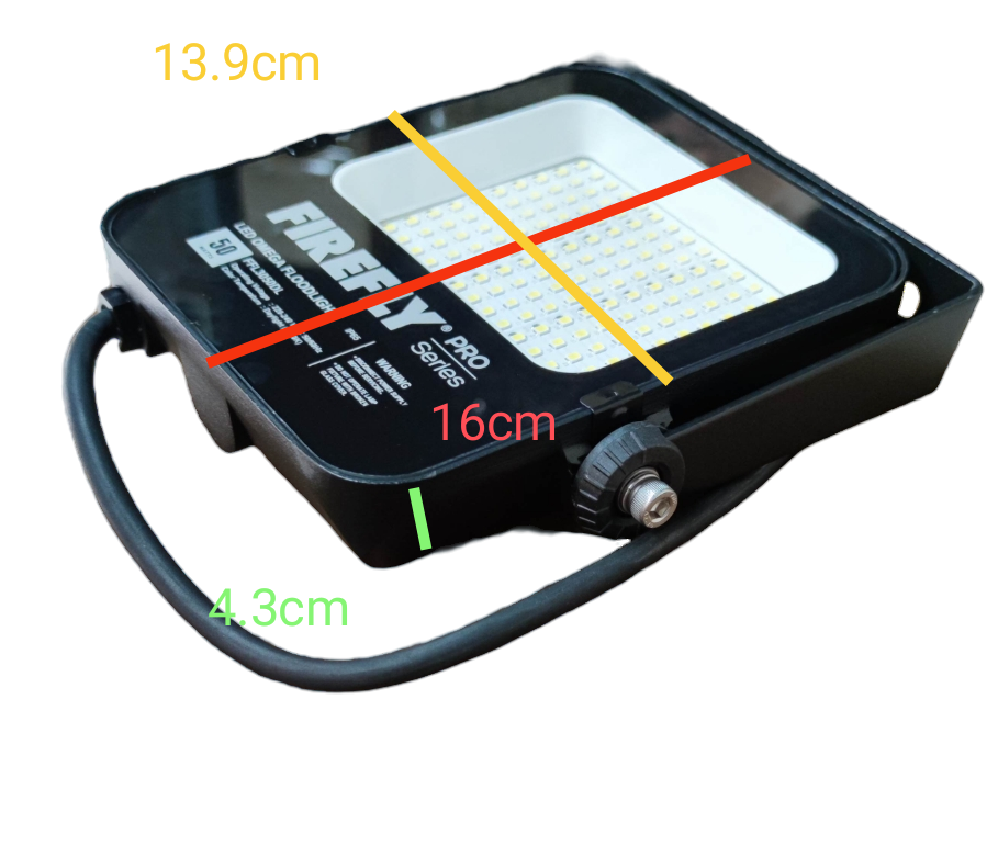 Firefly 50W LED Floodlight 220V Daylight 6500K FFL3050DL Omega Series Flood light