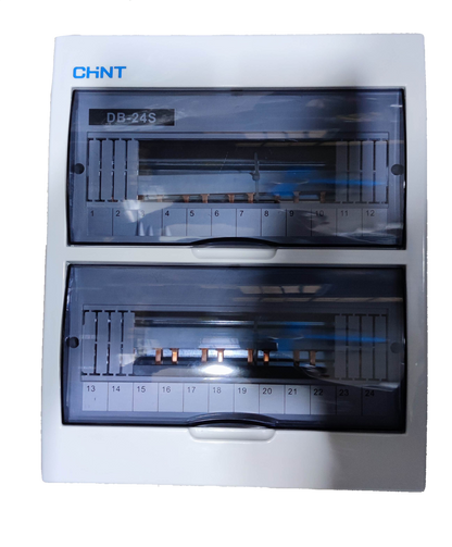 Chint 24 Ways Surface Type Distribution Panel For Miniature Circuit Breaker with Bus Bar , 24 Way Surface type Panel Board