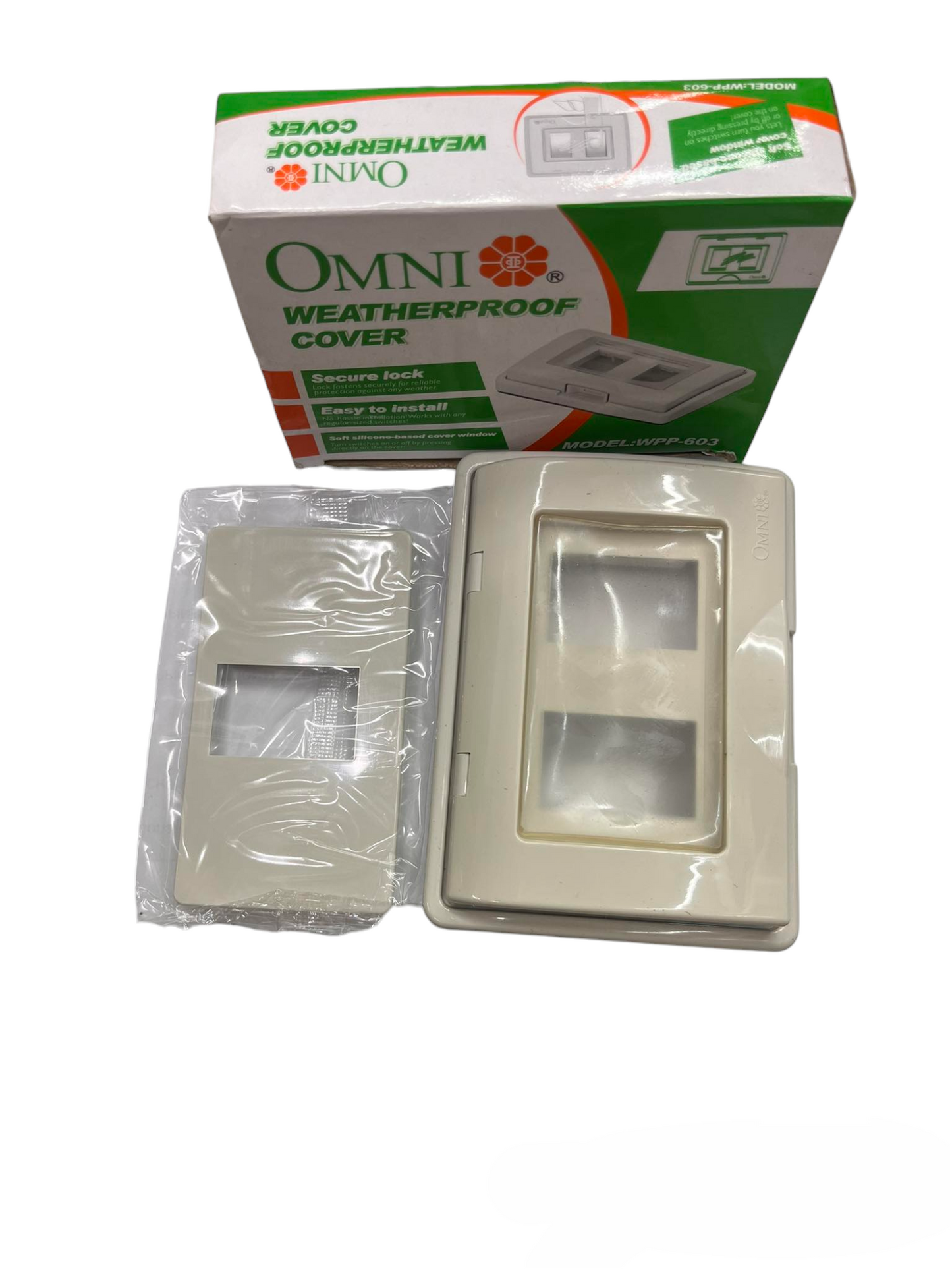 Omni Weather Proof Plate Cover for 1-3 Gang Wide Series Device WPP-603