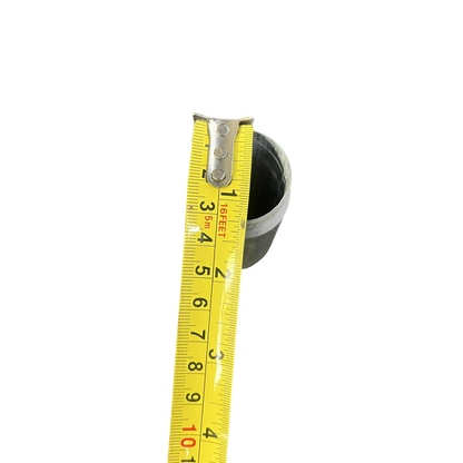 1 inch EMT conduit nipple shown with a measuring tape for precise sizing and easy installation