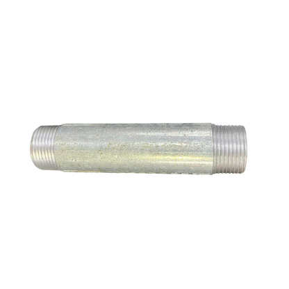 Galvanized 1 inch EMT conduit nipple for electrical conduit connections and fittings