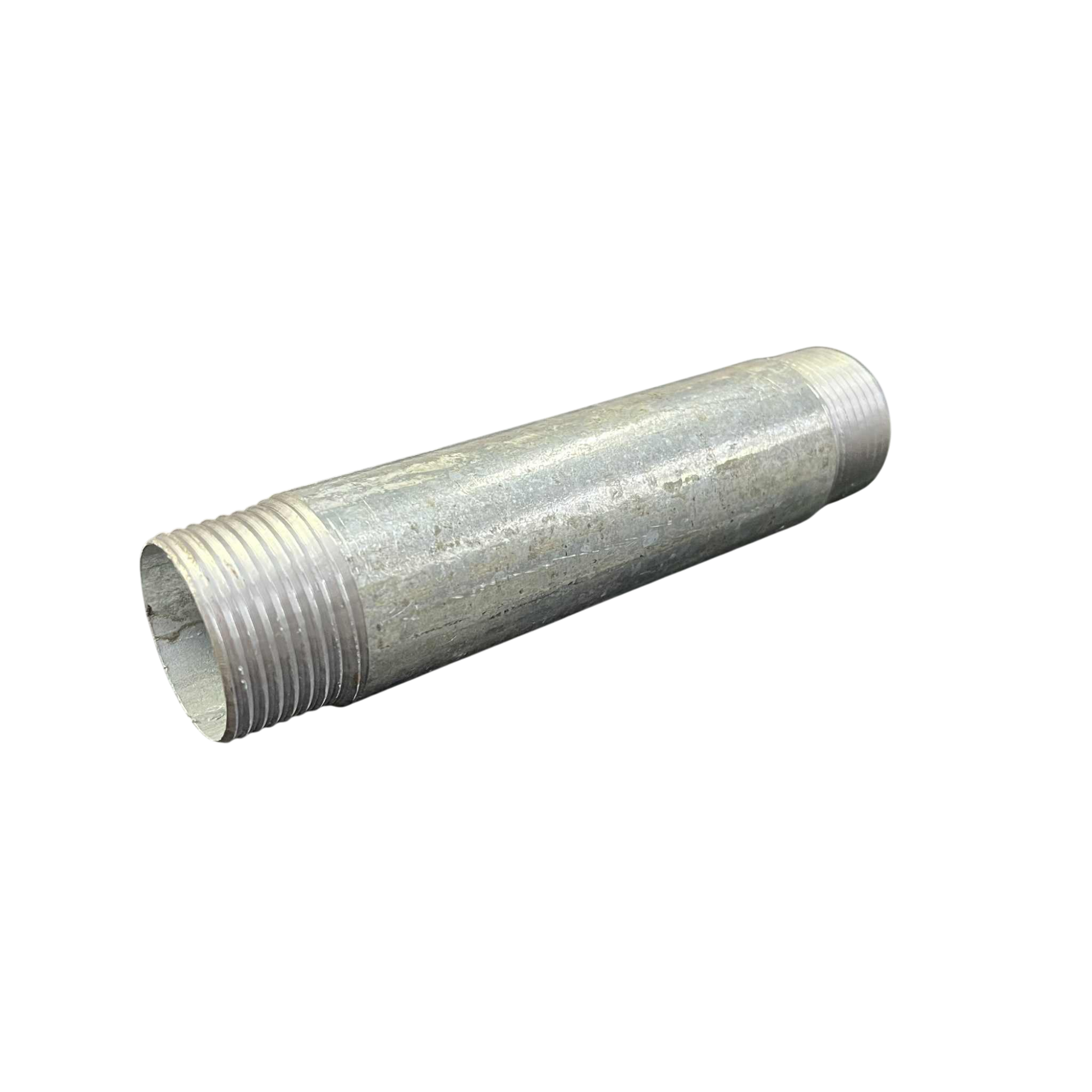 1 inch EMT conduit nipple made of metal for electrical conduit connections and installations