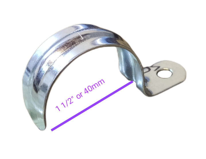 1 inch metal pipe malleable clamp with sturdy design for secure pipe support applications