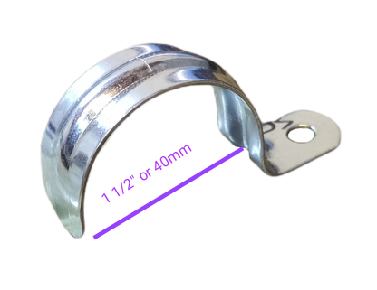 1 inch metal pipe malleable clamp with sturdy design for secure pipe support applications