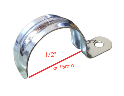 1 inch metal pipe Malleable clamp with a smooth finish for secure pipe fastening