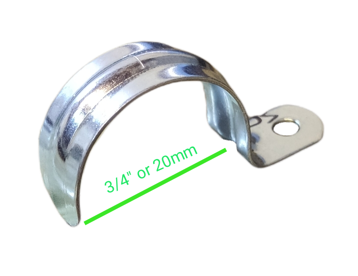 1 inch metal pipe Malleable clamp designed for secure pipe fastening and support