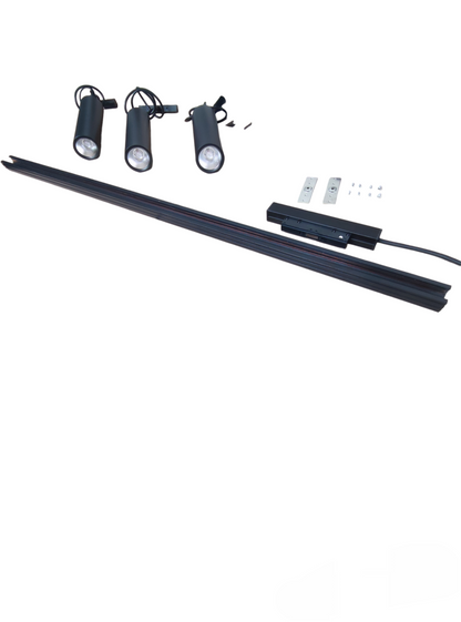 1 Meter Magnetic Tracklight 12W LED 3Pcs set with adjustable lights and mounting track for versatile lighting solutions