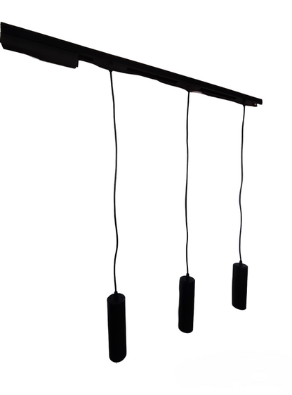 1 Meter Magnetic Tracklight 12W LED 3Pcs with three hanging fixtures for modern lighting solutions