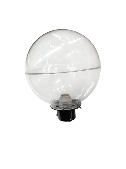 Amco 10 inch acrylic post light globe with clear round design for lighting installations