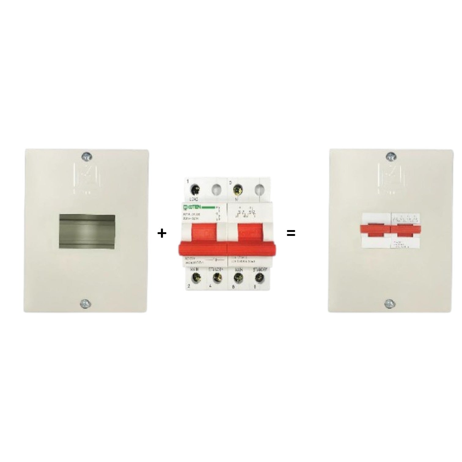 Koten 100 amp 2 pole transfer switch for reliable power management in residential settings