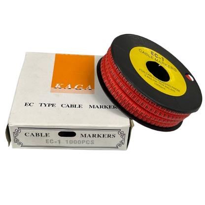 1000pcs Cable Marker Red - E on a roll designed for effective cable management and organization