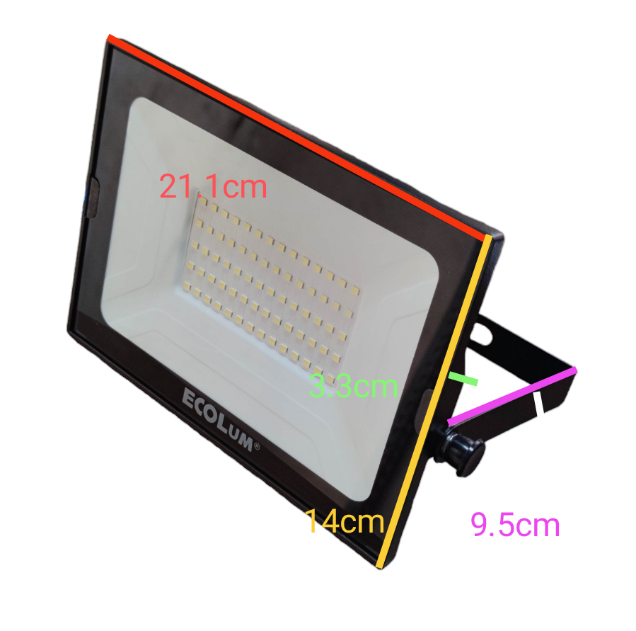 Ecolum 50W LED Flood Light 220V Daylight 6500K CFL3050DL