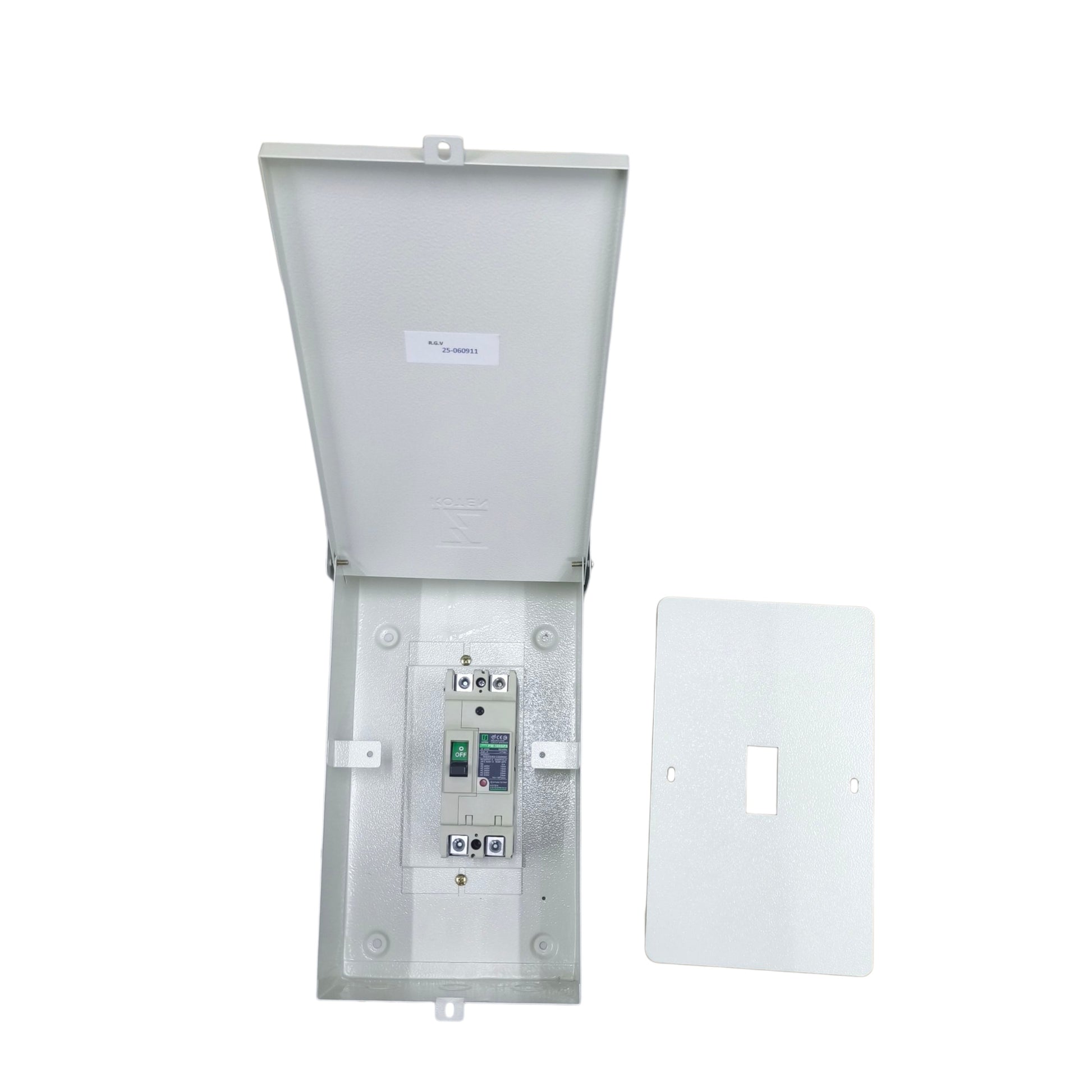 Koten 100A MCCB industrial circuit breaker panel with protective cover for electrical safety